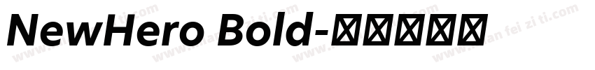 NewHero Bold字体转换